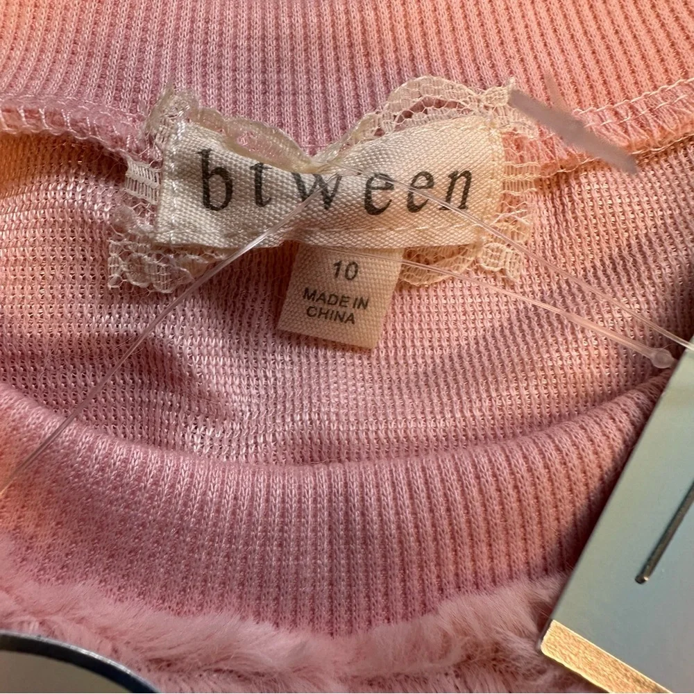 Btween Brand Unicorn Sweatshirt with Matching Scrunchie – New with Tags Size 10 - Picture 3 of 5